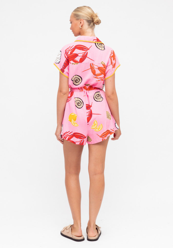Laila Romper - Pink