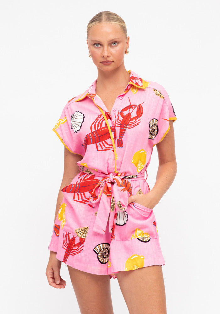 Laila Romper - Pink