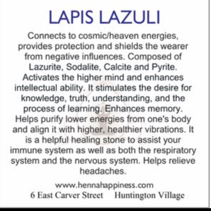 Lapis Lazuli Pendant Sterling