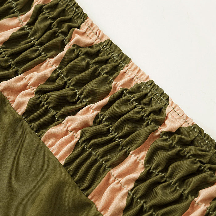 Larza One Shoulder Pant Set - Green
