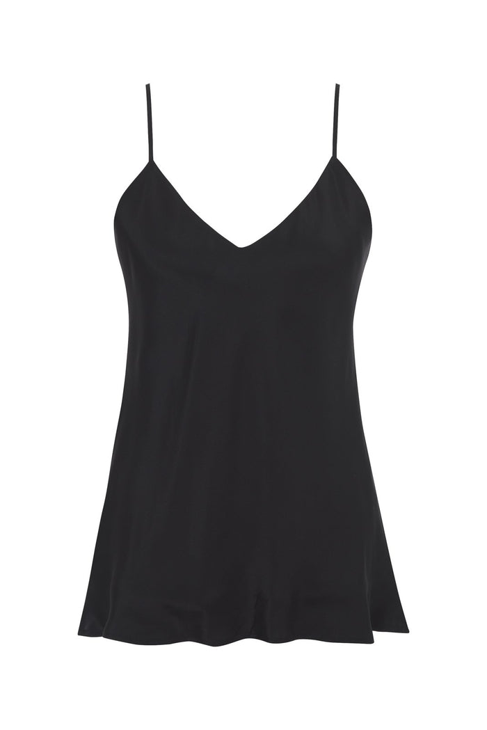 Last One Left! Double Silk Solid Cami Black