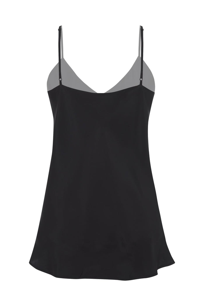 Last One Left! Double Silk Solid Cami Black