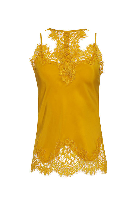 The Zoe Coco Camisole in gold.