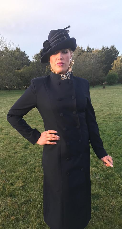 Leading Rein Navy Double Breasted Dress(054)