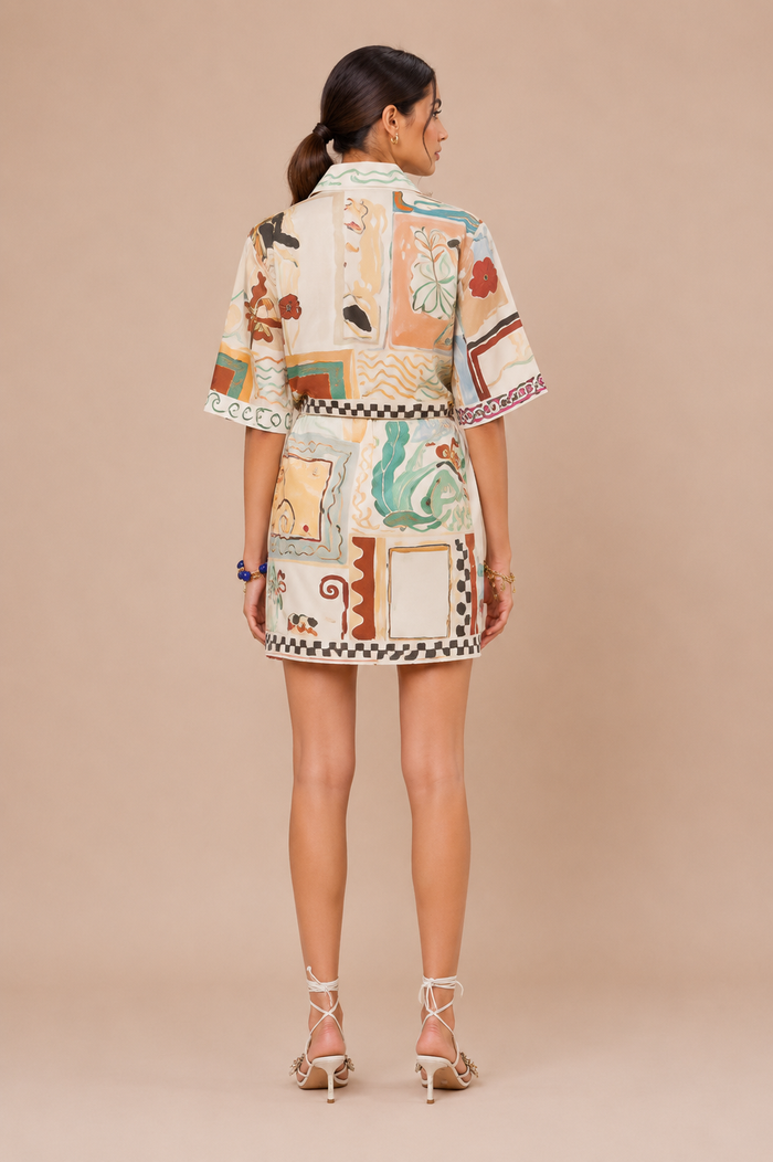 Leera Mini Dress - Off White
