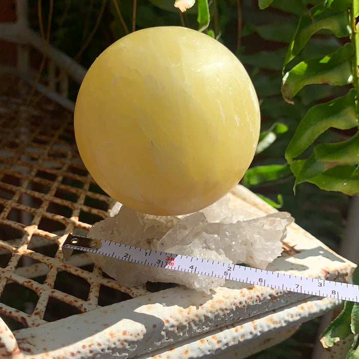 Lemon Calcite Sphere