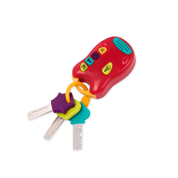 Red toy car keys.