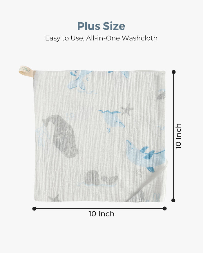 Lingettes pour bébé Momcozy – Coton doux 4 couches, adaptées aux nouveau-nés