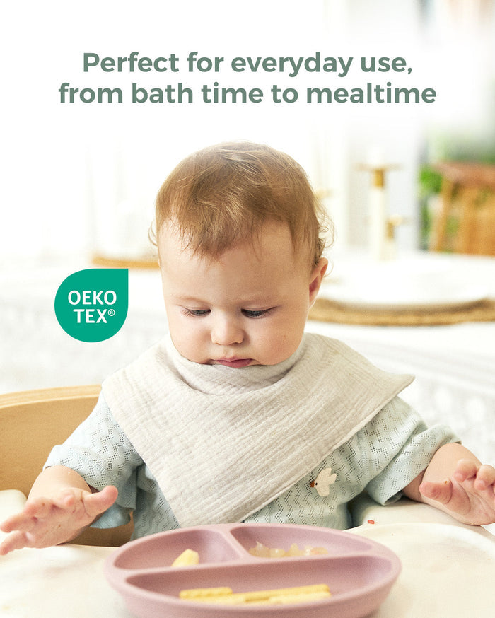 Lingettes pour bébé Momcozy – Coton doux 4 couches, adaptées aux nouveau-nés