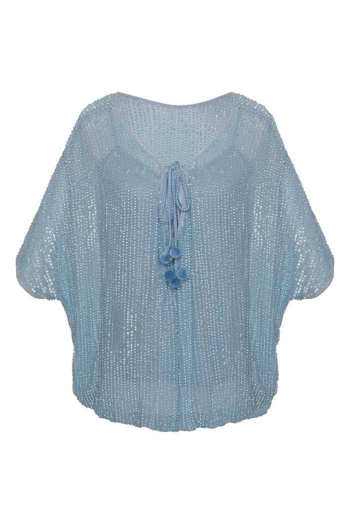 Liza Sequin Wedge Top*