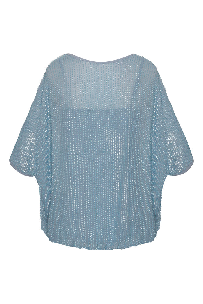 Liza Sequin Wedge Top*