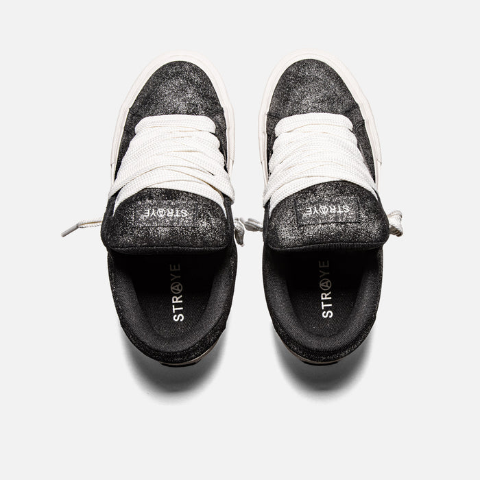 LOGAN PUFF - METALLIC BLACK | Top View