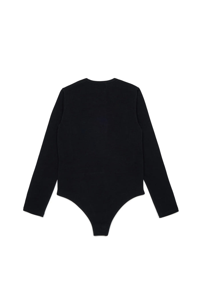 Long-sleeve bodysuit with Oval D logo