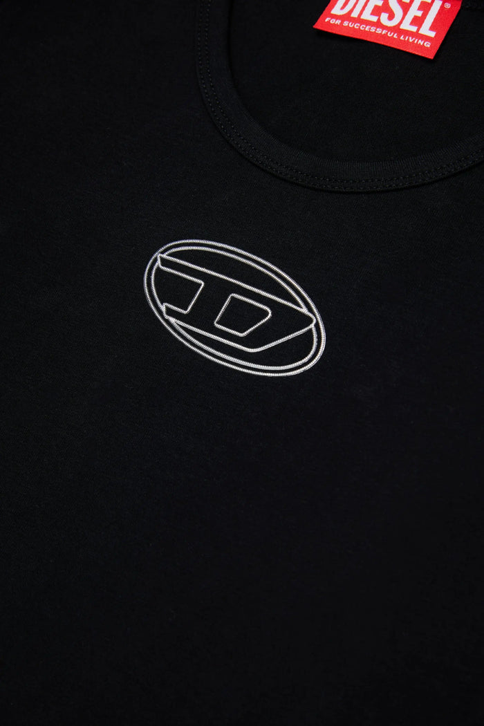 Long-sleeve bodysuit with Oval D logo