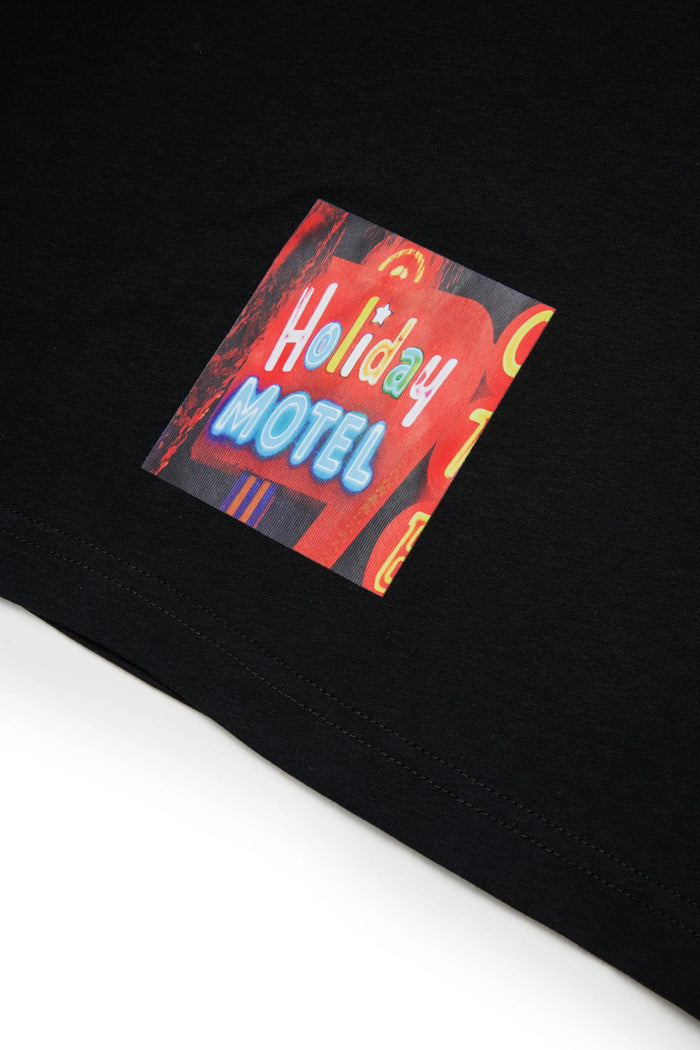 Long-sleeve T-shirt with photo prints