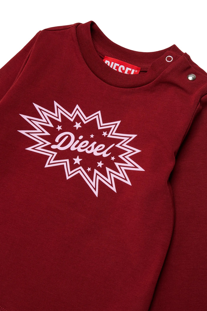 Long-sleeve T-shirt with starburst logo print