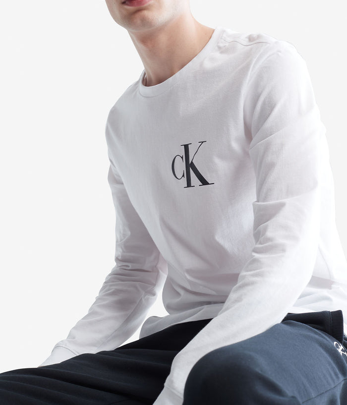 Long Sleeves Bold Monogram Tee
