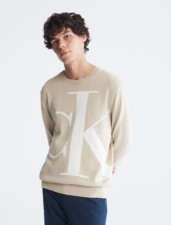 Long Sleeves Logo Supima Crew