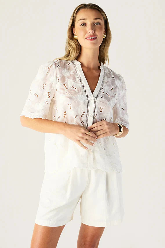 Mos The Label Loretta Shirt Bright White