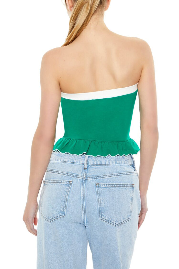 Los Angeles 1990 Ruffle Tube Top