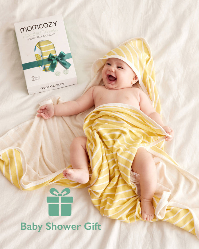Lot de 2 serviettes à capuche pour bébé – Douche Nouveau-né