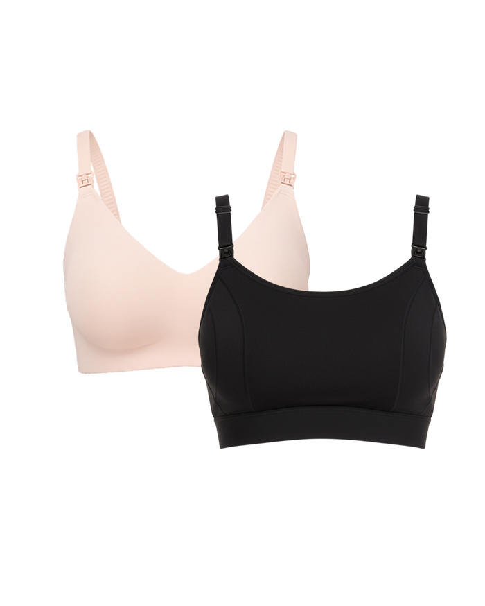 Lot de soutiens-gorge YN21 & YN08 – Ultra doux, sans coutures, basique pour pompage