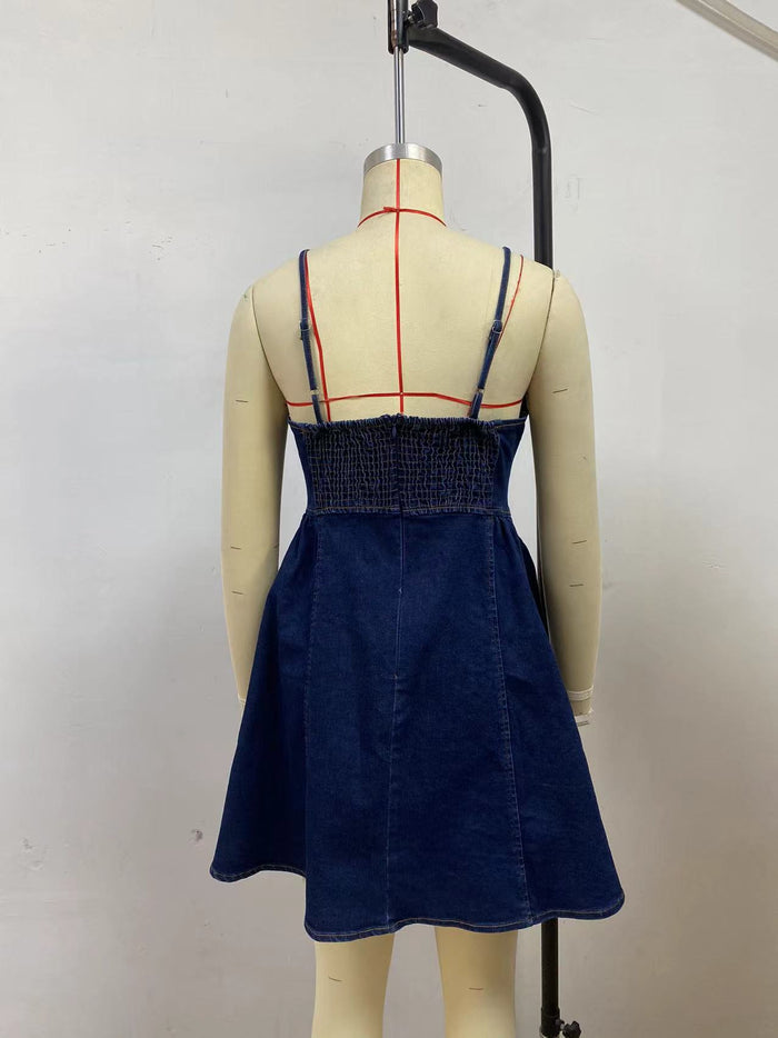 Lova Mini Dress - Dark Blue