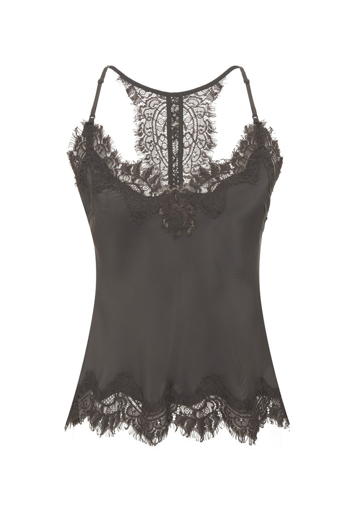 Lucy Crop Cami - Dark Grey