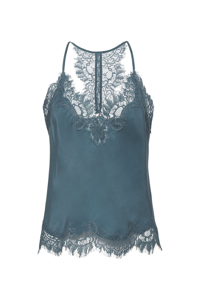 Lucy Crop Cami - Dusty Blue