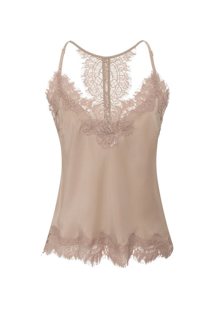 Lucy Crop Cami - Nude Crystal