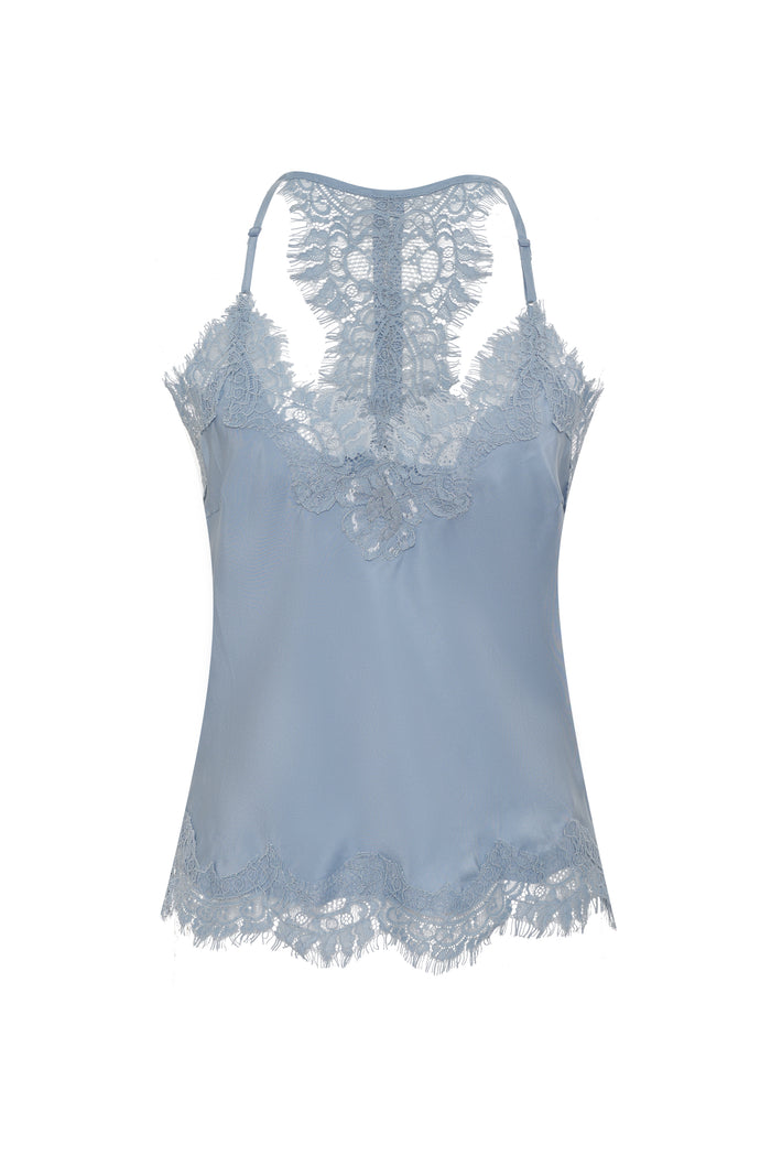 Lucy Crop Cami Blue Chalk