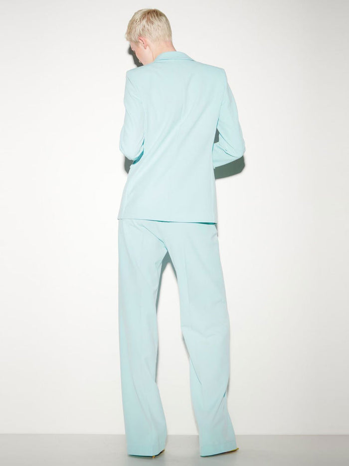 Luisa Cerano Double Breasted Blazer Mineral Aqua