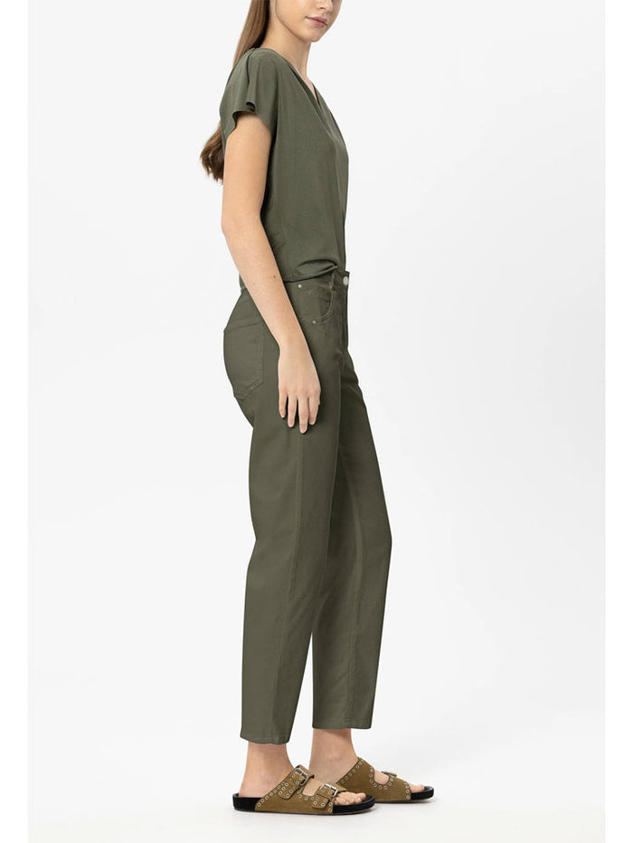 Luisa Cerano Stretch Jeans Khaki