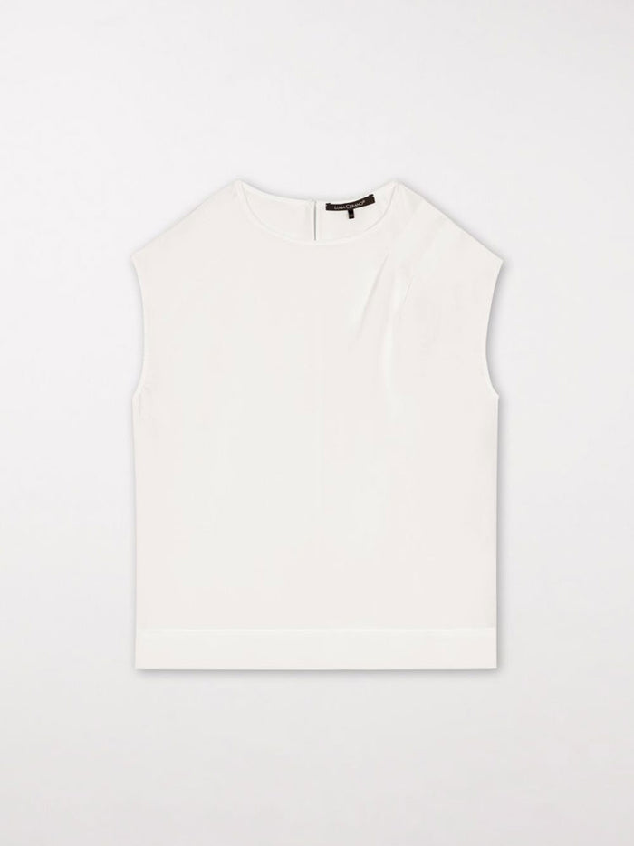 Luisa Cerano Techno Silk Top Milk