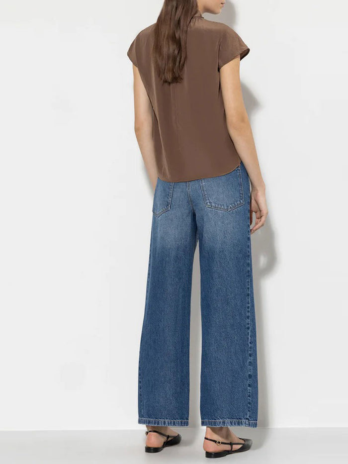 Luisa Cerano Wide Leg Jeans Denim Blue