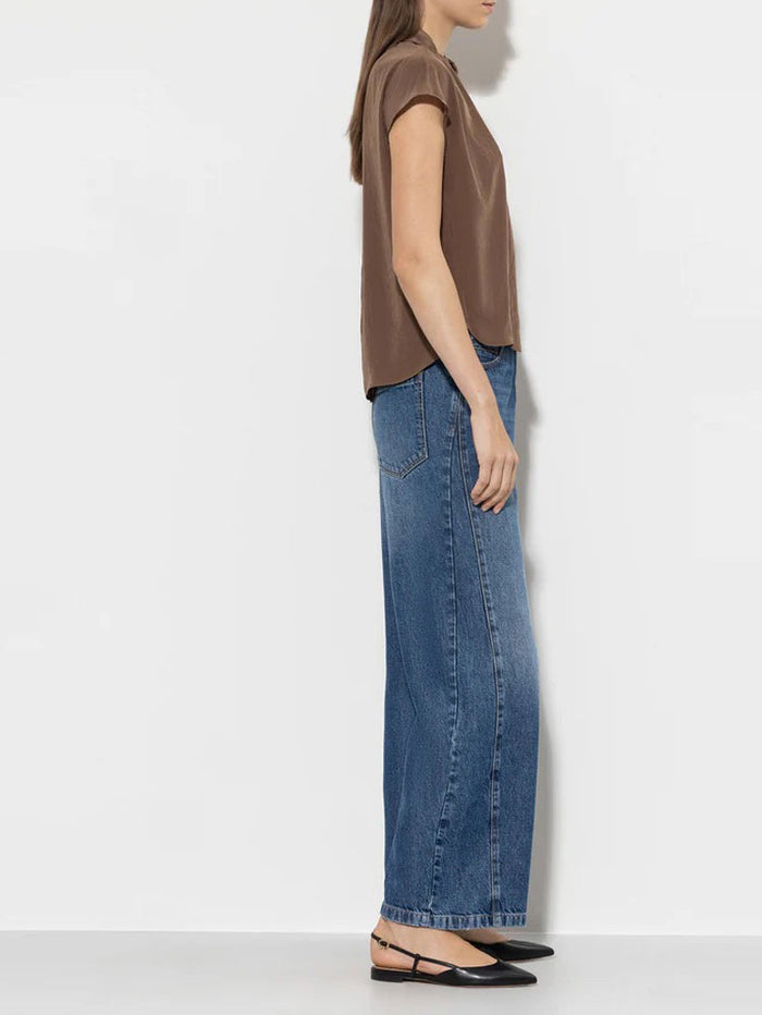 Luisa Cerano Wide Leg Jeans Denim Blue