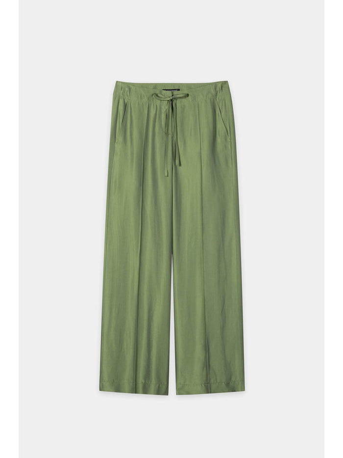 Luisa Cerano Wide Leg Trouser Moss Green