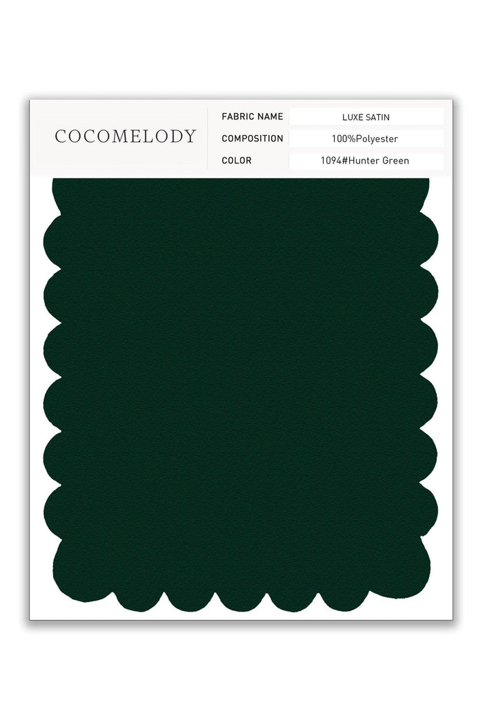 Luxe Satin Fabric Swatch in Single Color SWLS16001 - COCOMELODY