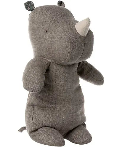 Maileg Safari Friends Medium Rhino Dark Grey Stuffy