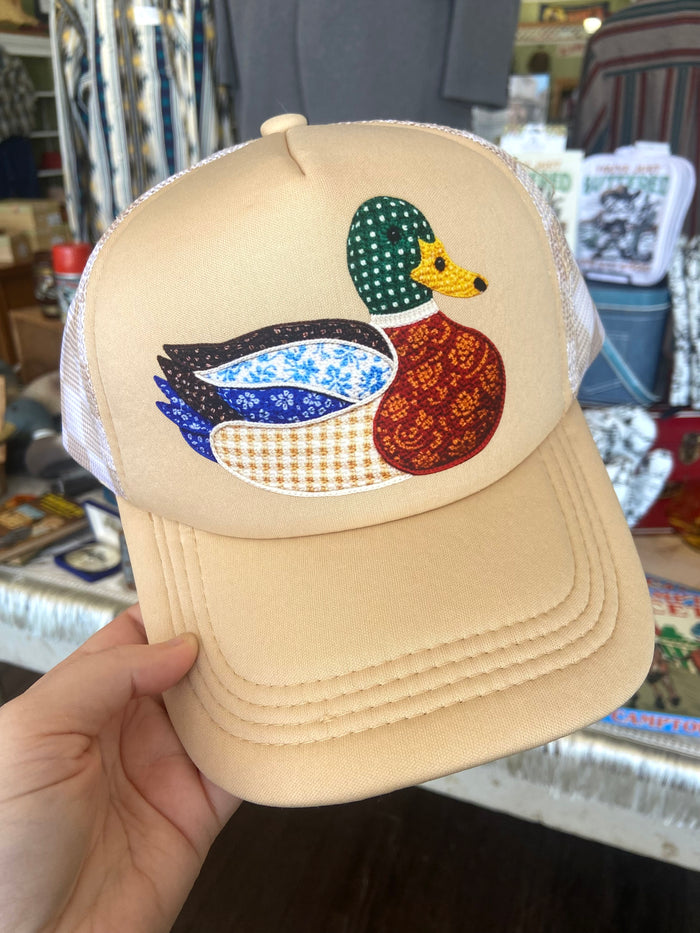 Mallard Duck Patchwork Printed Trucker Hat - Deer Creek Mercantile