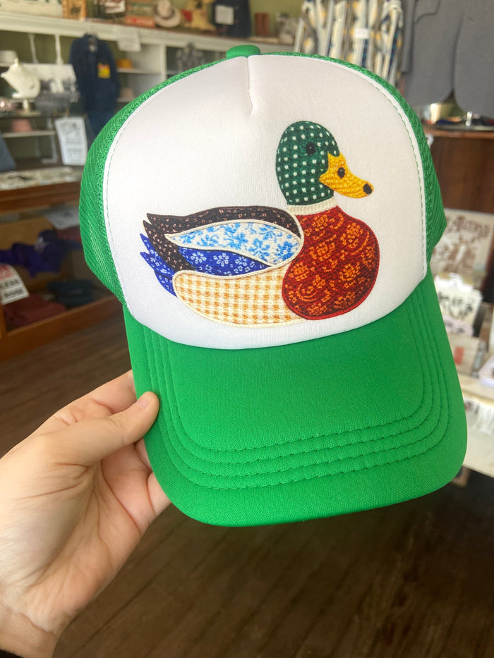 Mallard Duck Patchwork Printed Trucker Hat - Deer Creek Mercantile