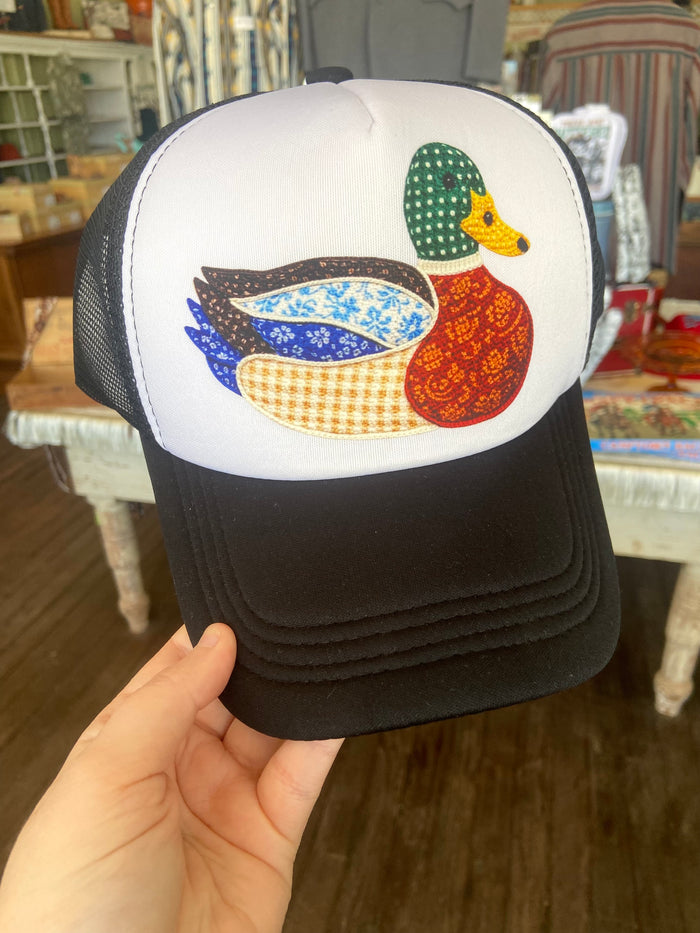 Mallard Duck Patchwork Printed Trucker Hat - Deer Creek Mercantile