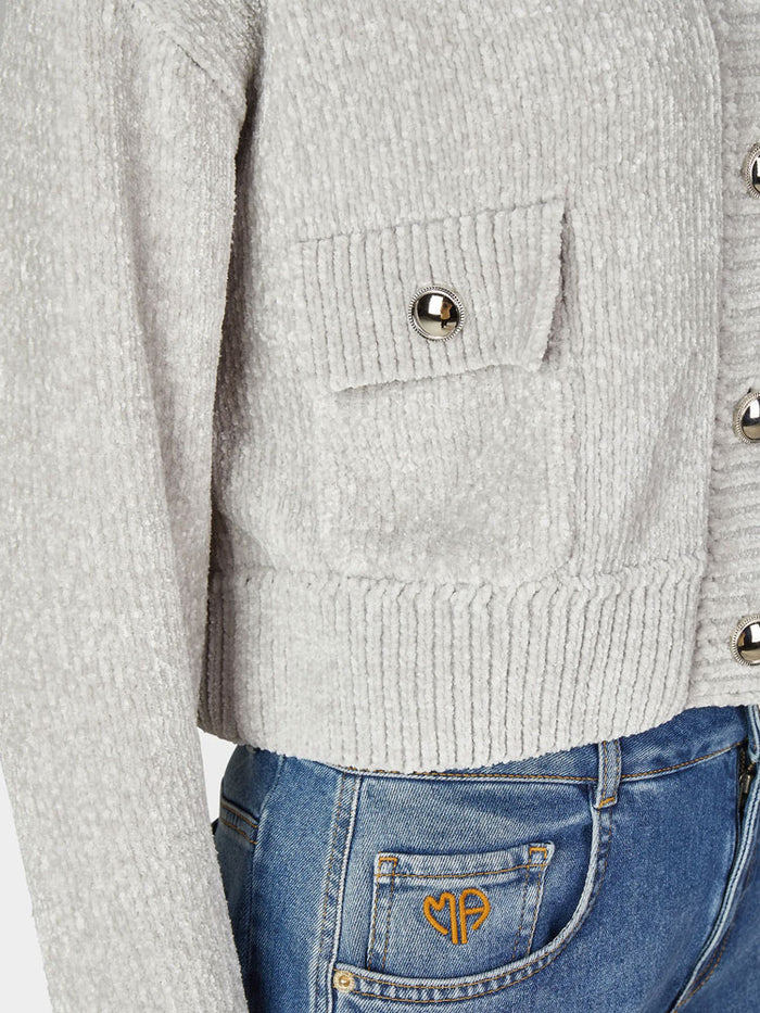 Marc Aurel Chenille Cardigan Grey