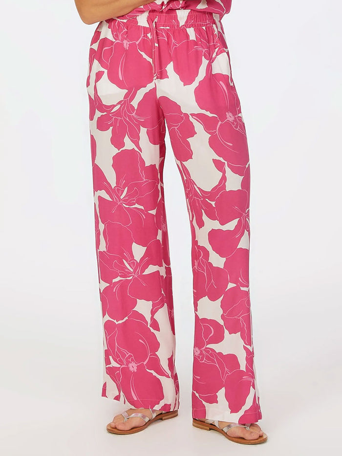 Marc Aurel Trousers Pink & White