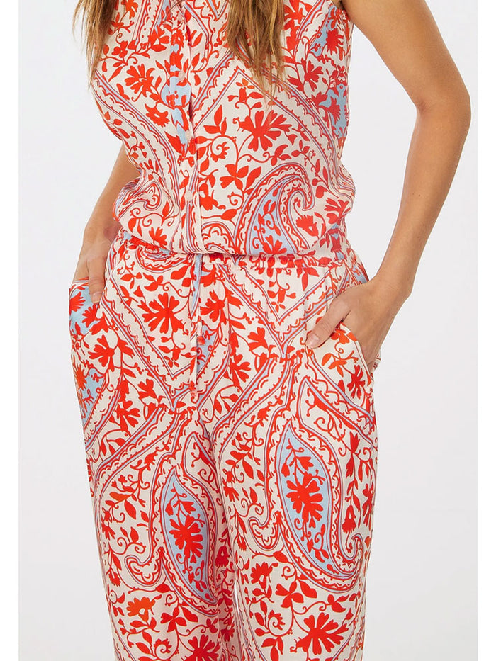 Marc Aurel Trousers Red & White