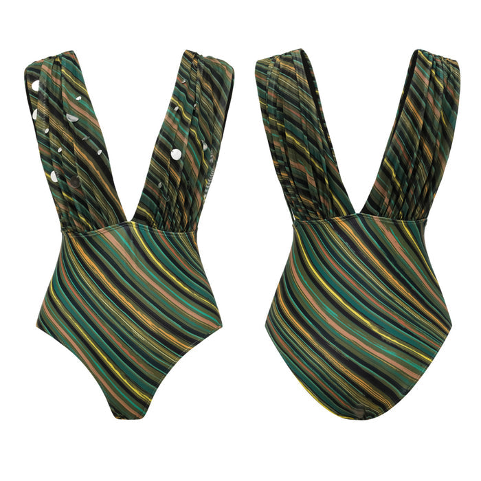 Mary 2 Piece Swimsuit Set - Green