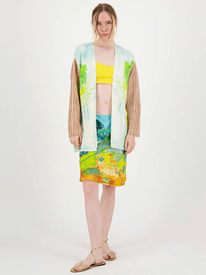 Me369 Mykonos Printed Cardigan Pura Vida
