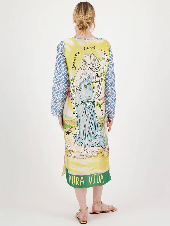 Me369 Violet V-Neck T-Dress Pura Vida