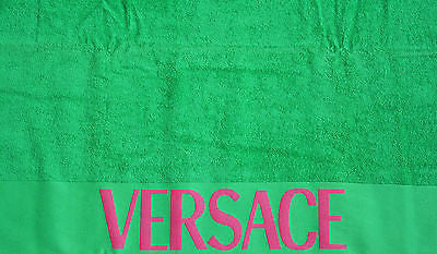 Versace Medusa Beach Towel Green