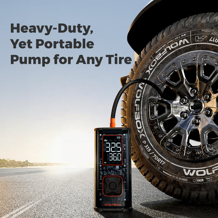 WOLFBOX MegaFlow 24 Pro Portable Tire Inflator  WOLFBOX